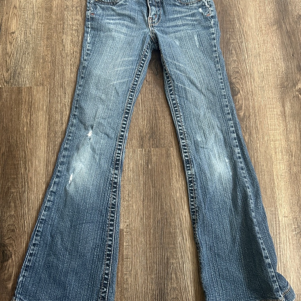 Limited Too Blue Flare Jeans bootcut Girls size 12S